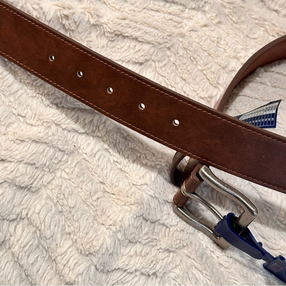 George Men's Belt Size 34 Colors: Brown and Silver NEW NWT - Picture 6 of 7